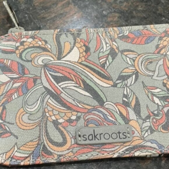 SAKROOTS KEYCHAIN MINI WALLET GRAY MULTICOLORS - Picture 2 of 15